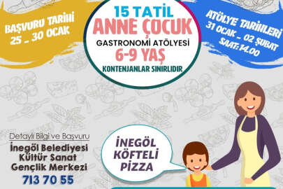 İnegöl’de Gastronomi Atölyesine başvurular start aldı