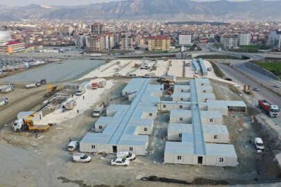 Hatay’da konteynerden yapılan hastane tamamlandı