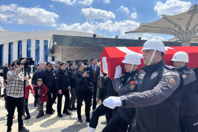   Şehit polis memuru Özgür Barçın'a Ankara’da son görev