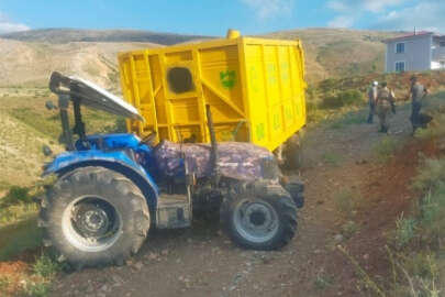 Erzincan'da traktör kazası can aldı!