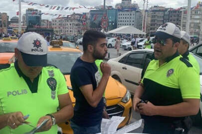 Müşteri seçen taksici yakayı ele verdi! Polisleri tehdit etti