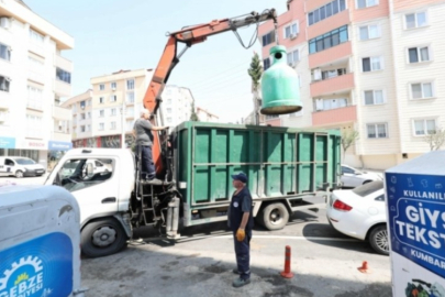 Kocaeli'de tonlarca atık geri dönüşüme götürüldü