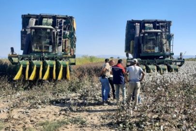 Hasat makineleri kontrol edildi