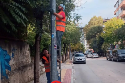 Bursa Osmangazi'de trafik levhaları yenilendi