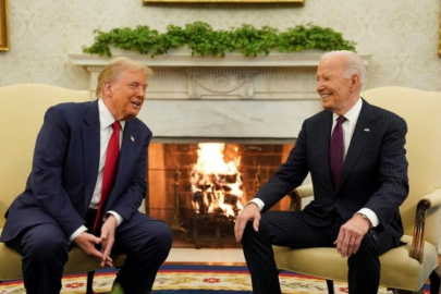 Donald Trump ile Joe Biden Beyaz Saray'da bir araya geldi