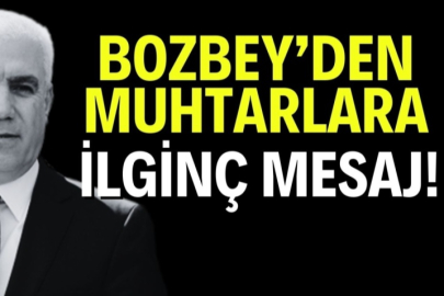 Bozbey icraat yapamayınca eski izleri silmek için mesaj mı gönderdi?