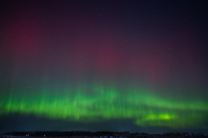 Krasnoyarsk'ta "Kuzey Işıkları" gözlemlendi